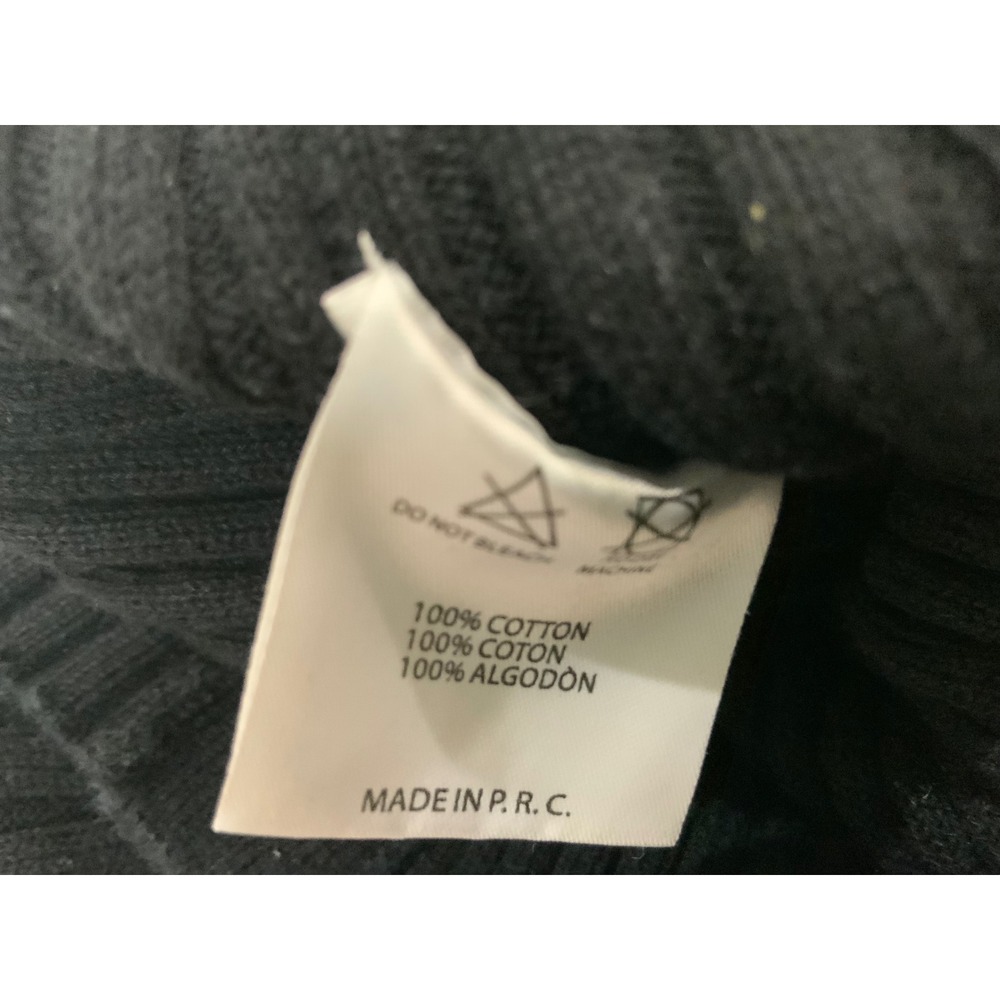 Brandy Melville Black Ribbed Button Down Collared Cardigan Sweater Cropped Slim - Picture 9 of 10